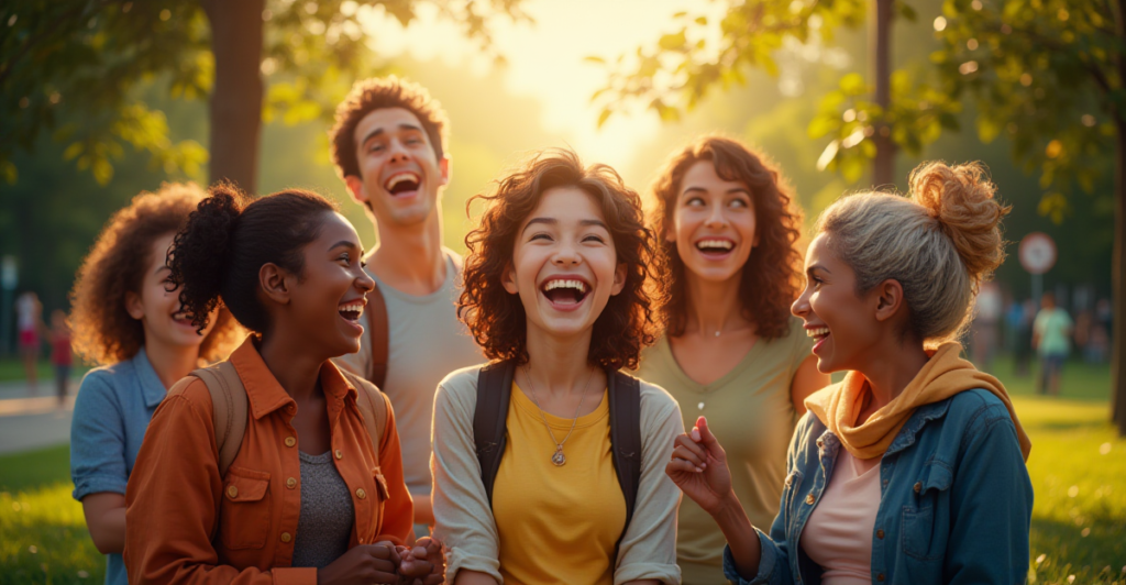 A diverse group of people sharing insightful life lessons in a casual discussion setting.