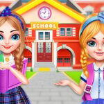 Twins sisters back to school