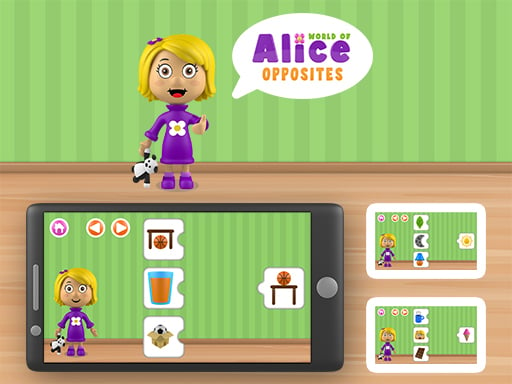 World of Alice – Opposites game